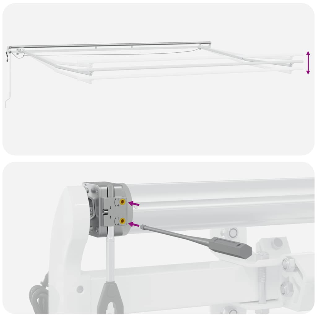 Luifel automatisch uittrekbaar met LED 450x300 cm bruin is nu te koop bij PeponiXL, paradijselijk wonen!
