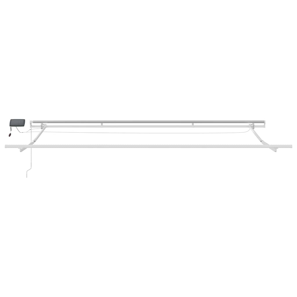 Luifel handmatig uittrekbaar met LED 500x300 cm bruin is nu te koop bij PeponiXL, paradijselijk wonen!