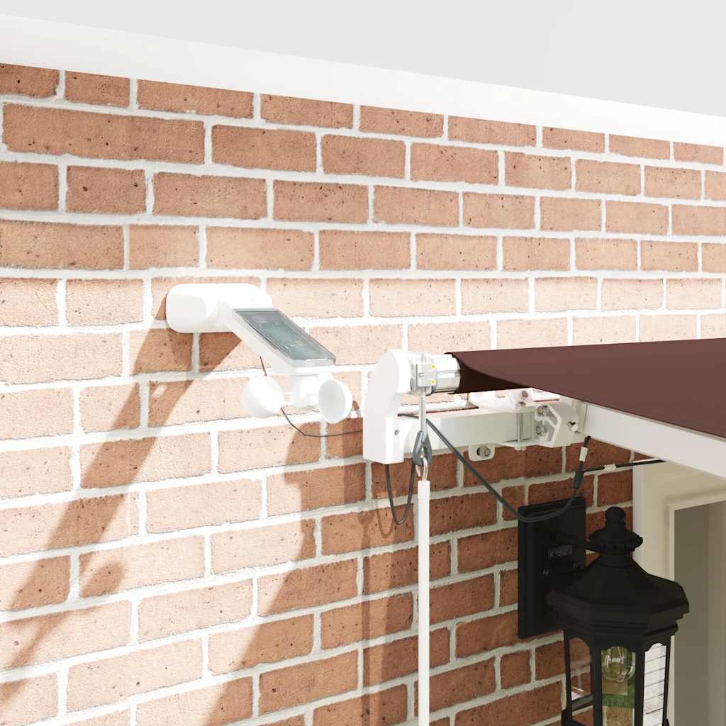 Luifel automatisch uittrekbaar met LED 600x300 cm bruin is nu te koop bij PeponiXL, paradijselijk wonen!