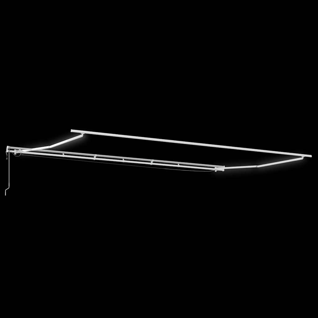 Luifel automatisch uittrekbaar met LED 600x300 cm bruin is nu te koop bij PeponiXL, paradijselijk wonen!