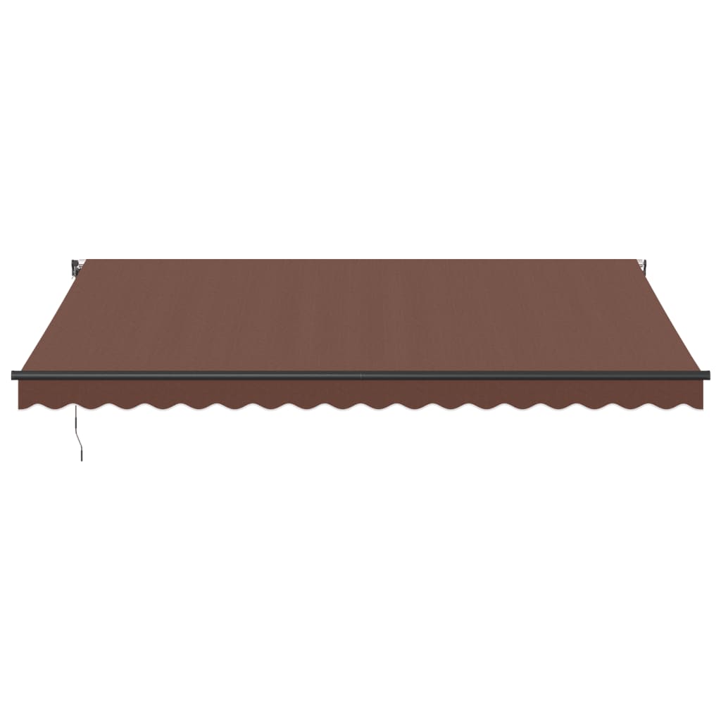 Luifel automatisch uittrekbaar 450x350 cm bruin is nu te koop bij PeponiXL, paradijselijk wonen!