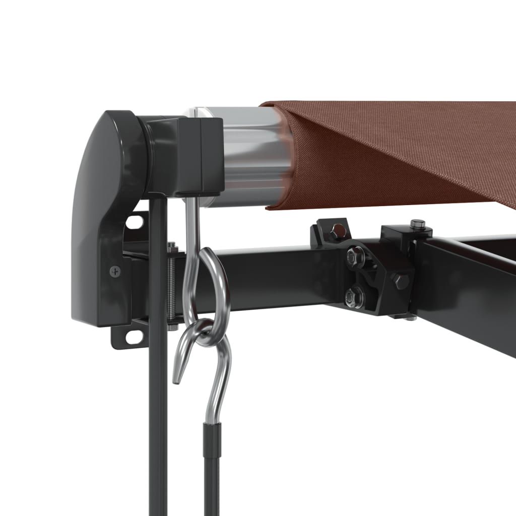 Luifel automatisch uittrekbaar met LED's 600x350 cm bruin is nu te koop bij PeponiXL, paradijselijk wonen!