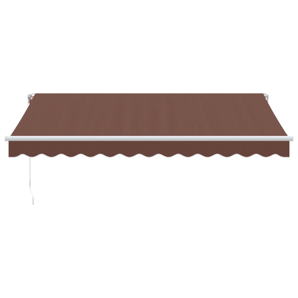 Luifel handmatig uittrekbaar 350x250 cm bruin is nu te koop bij PeponiXL, paradijselijk wonen!