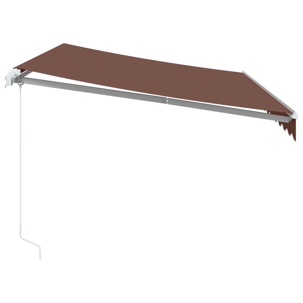 Luifel handmatig uittrekbaar 350x250 cm bruin is nu te koop bij PeponiXL, paradijselijk wonen!