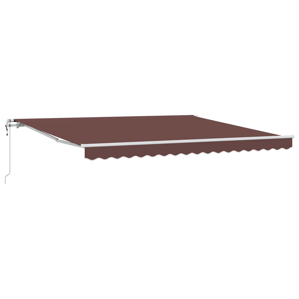 Luifel automatisch uittrekbaar 400x300 cm bruin is nu te koop bij PeponiXL, paradijselijk wonen!
