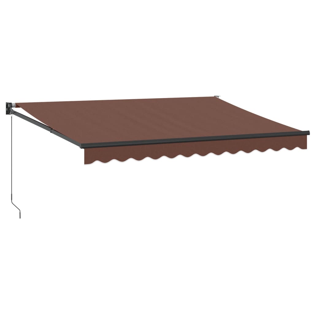 Luifel handmatig uittrekbaar 350x250 cm bruin is nu te koop bij PeponiXL, paradijselijk wonen!