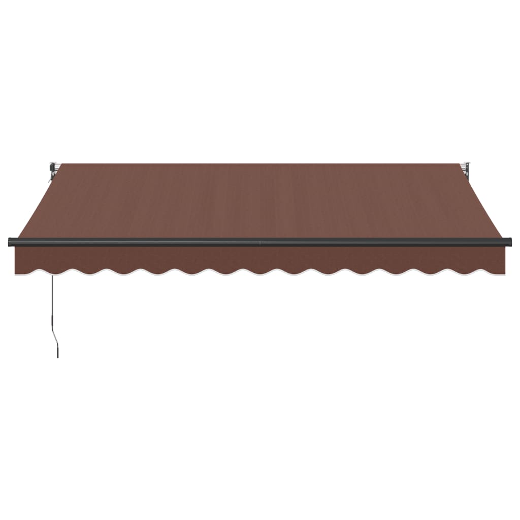 Luifel handmatig uittrekbaar 350x250 cm bruin is nu te koop bij PeponiXL, paradijselijk wonen!