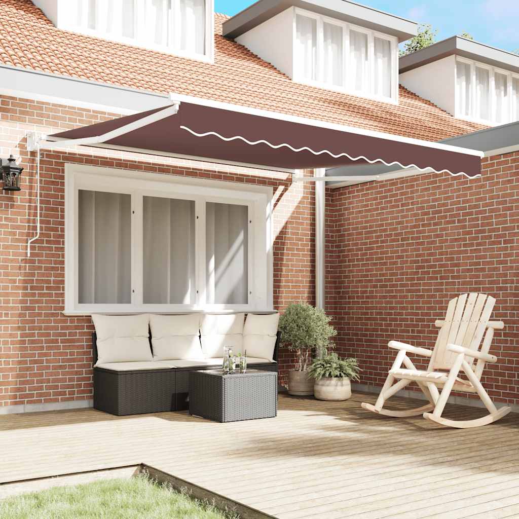 Luifel automatisch uittrekbaar 300x250 cm bruin is nu te koop bij PeponiXL, paradijselijk wonen!
