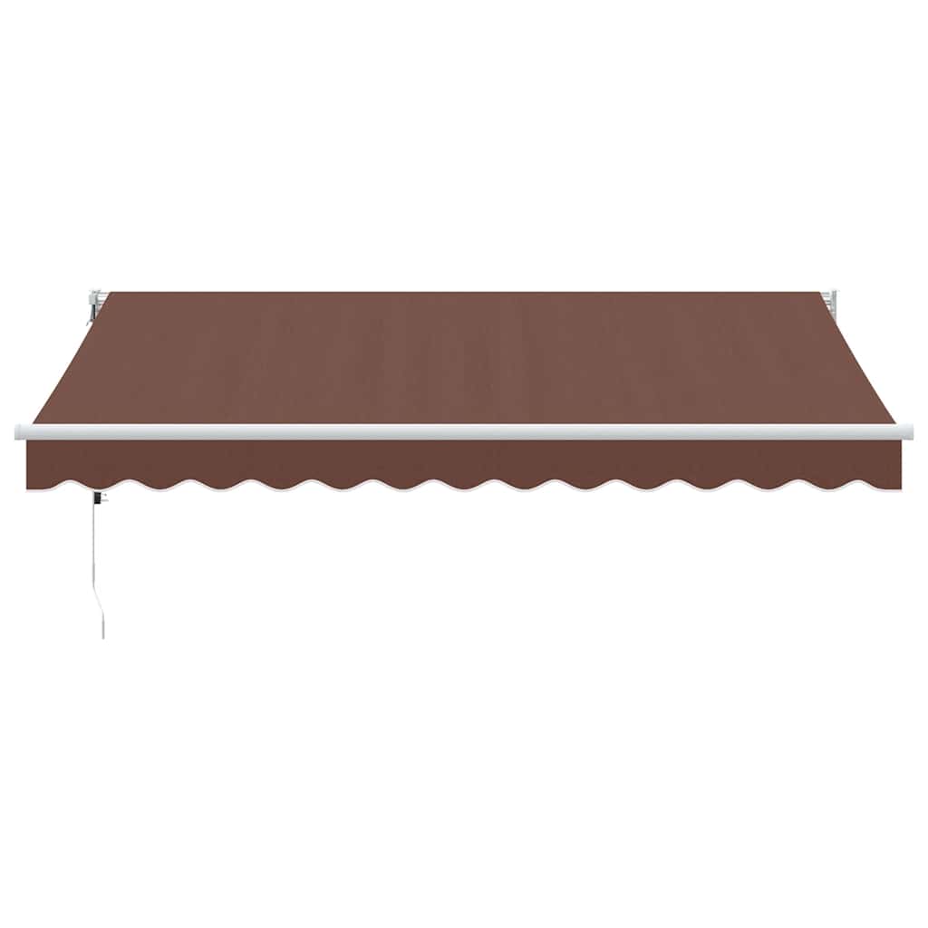 Luifel automatisch uittrekbaar 350x250 cm bruin is nu te koop bij PeponiXL, paradijselijk wonen!