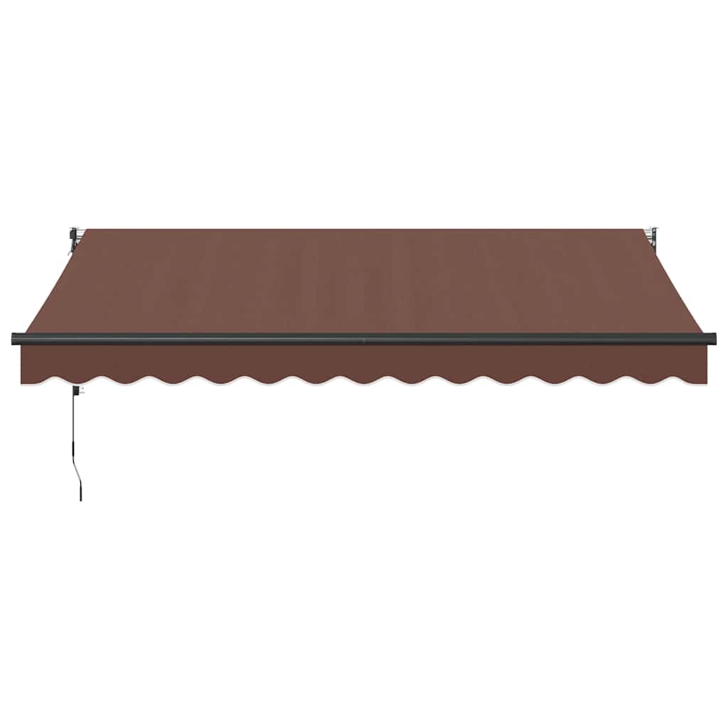 Luifel automatisch uittrekbaar 350x250 cm bruin is nu te koop bij PeponiXL, paradijselijk wonen!