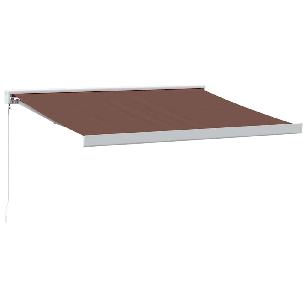 Luifel handmatig uittrekbaar 350x250 cm bruin is nu te koop bij PeponiXL, paradijselijk wonen!