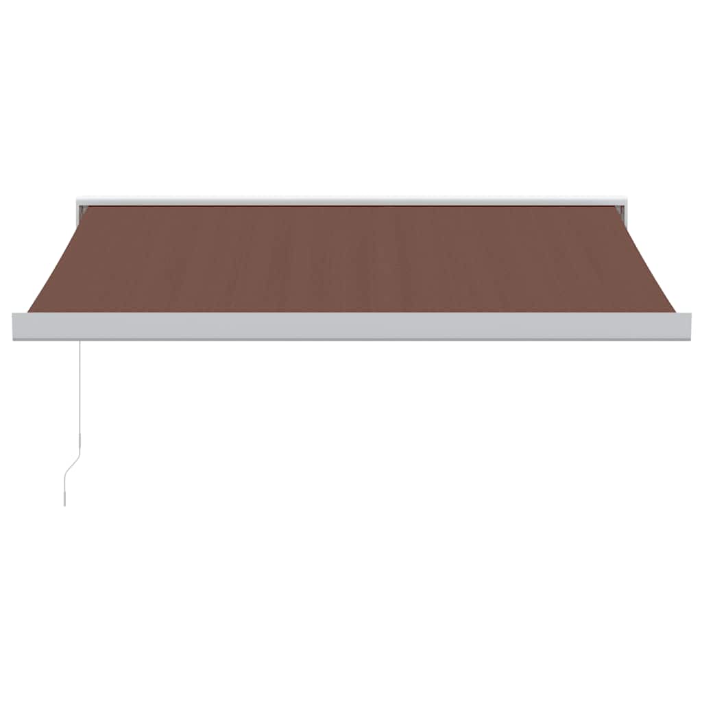 Luifel handmatig uittrekbaar 350x250 cm bruin is nu te koop bij PeponiXL, paradijselijk wonen!