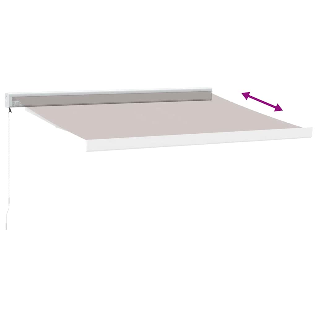 Luifel handmatig uittrekbaar 350x250 cm bruin is nu te koop bij PeponiXL, paradijselijk wonen!