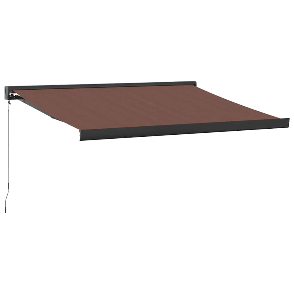 Luifel handmatig uittrekbaar 350x250 cm bruin is nu te koop bij PeponiXL, paradijselijk wonen!