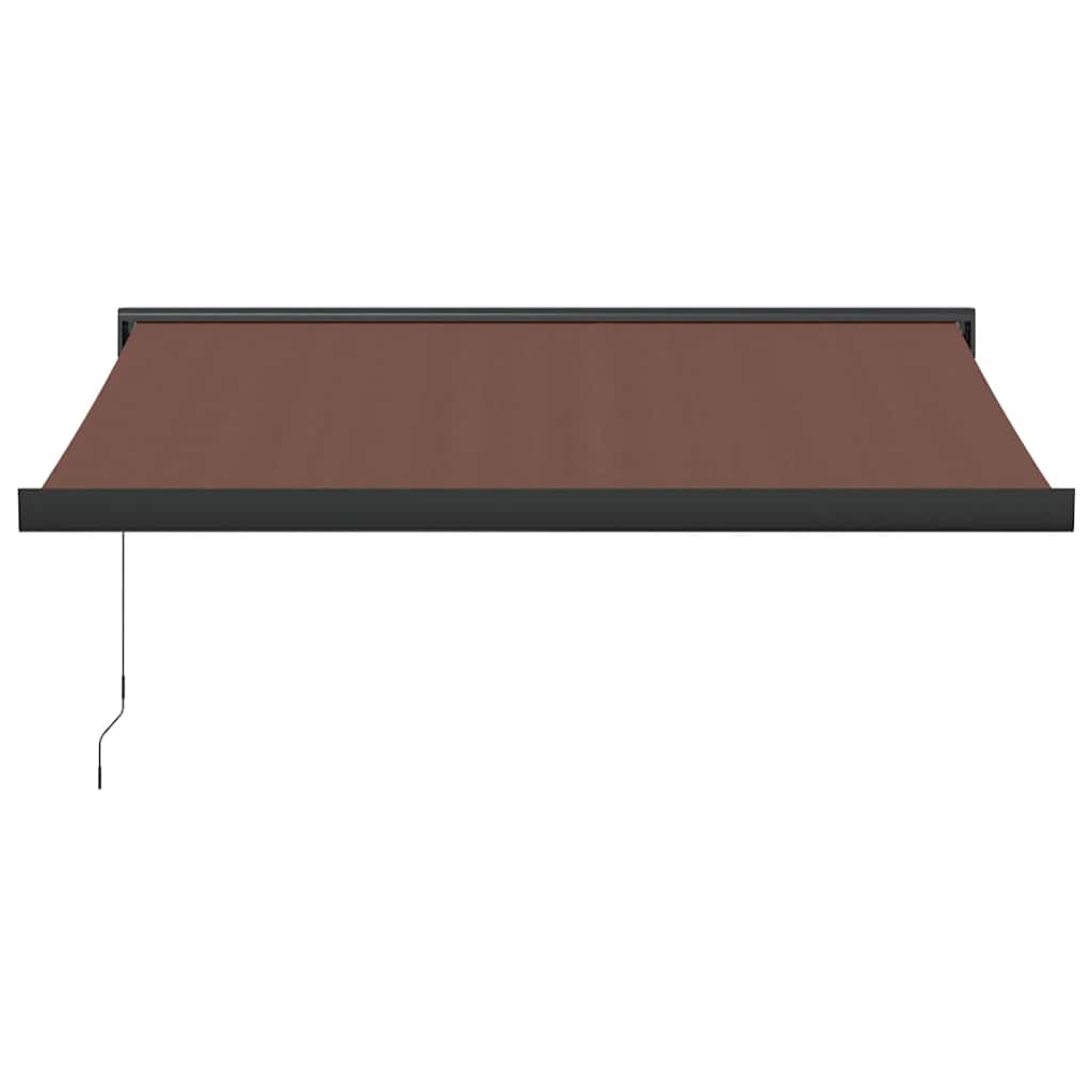 Luifel handmatig uittrekbaar 350x250 cm bruin is nu te koop bij PeponiXL, paradijselijk wonen!