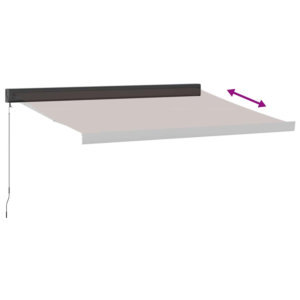 Luifel handmatig uittrekbaar 350x250 cm bruin is nu te koop bij PeponiXL, paradijselijk wonen!