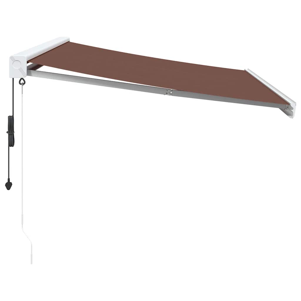 Luifel automatisch uittrekbaar 350x250 cm bruin is nu te koop bij PeponiXL, paradijselijk wonen!