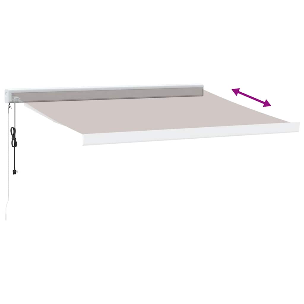 Luifel automatisch uittrekbaar 350x250 cm bruin is nu te koop bij PeponiXL, paradijselijk wonen!