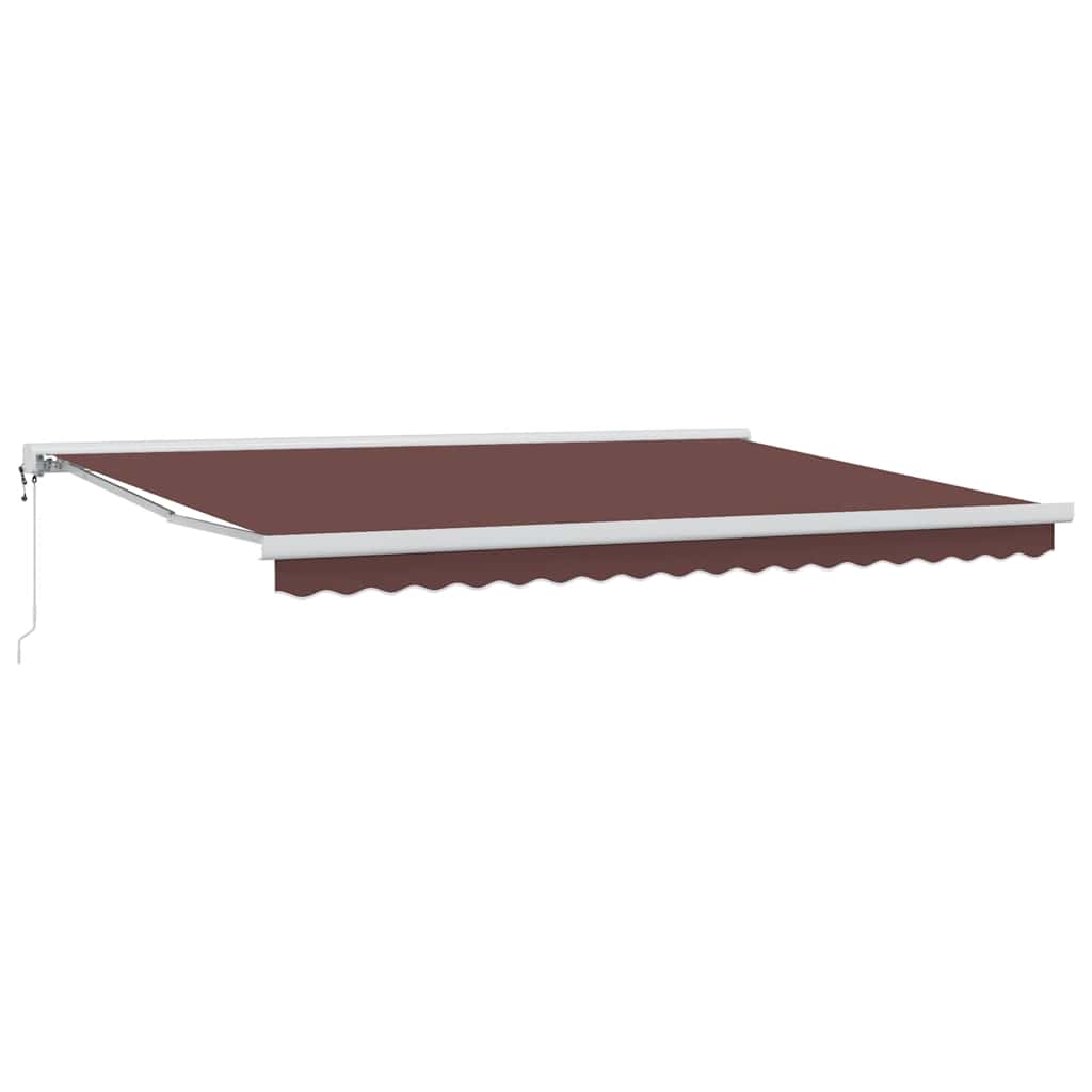 Luifel automatisch uittrekbaar 450x300 cm bruin is nu te koop bij PeponiXL, paradijselijk wonen!