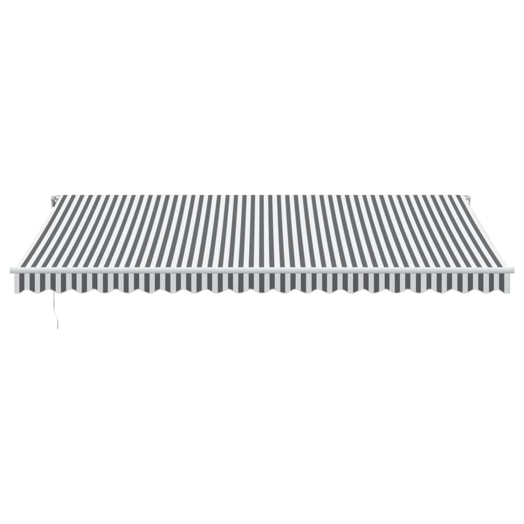 Luifel automatisch uittrekbaar 500x350 cm antraciet en wit is nu te koop bij PeponiXL, paradijselijk wonen!