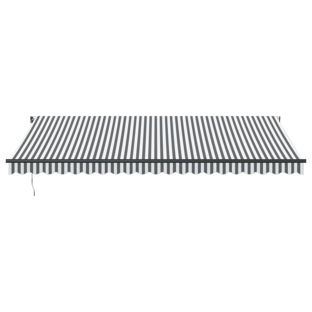 Luifel automatisch uittrekbaar 500x350 cm antraciet en wit is nu te koop bij PeponiXL, paradijselijk wonen!