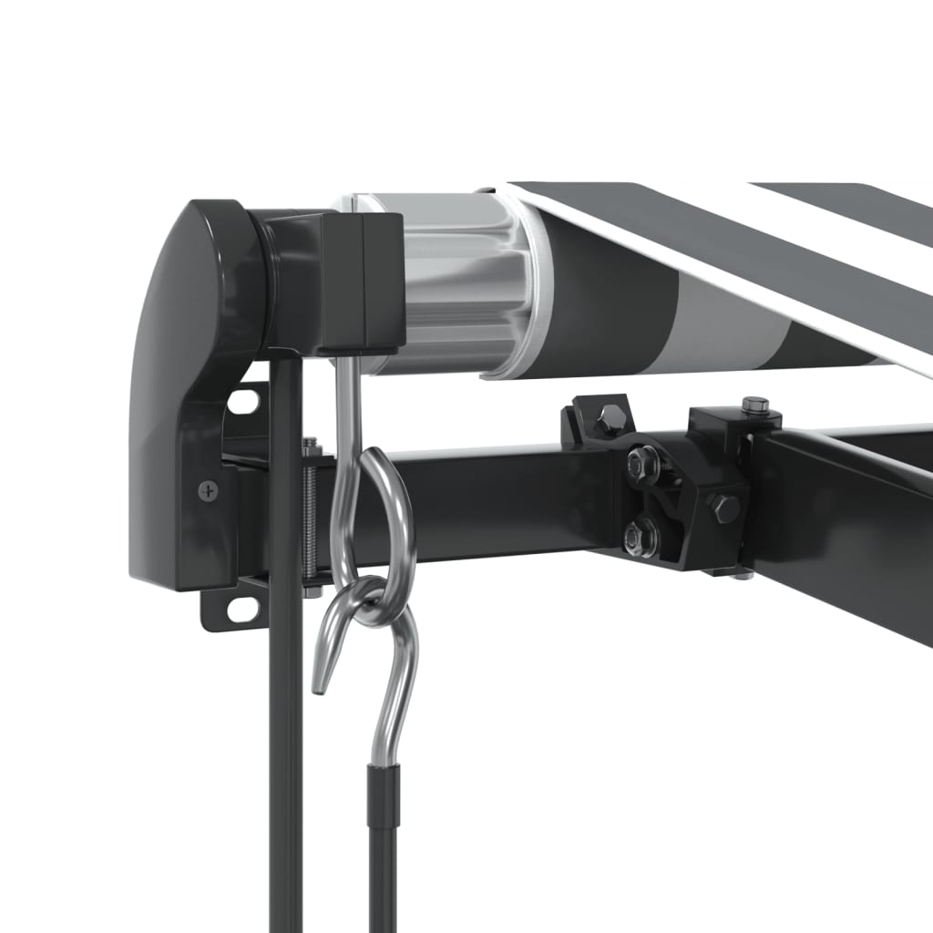 Luifel automatisch uittrekbaar LED 500x350 cm antraciet en wit is nu te koop bij PeponiXL, paradijselijk wonen!
