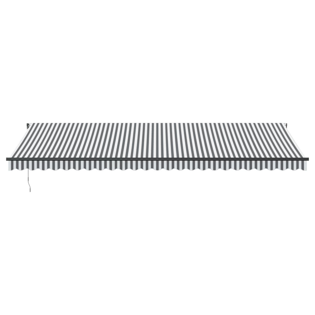 Luifel automatisch uittrekbaar 600x350 cm antraciet en wit is nu te koop bij PeponiXL, paradijselijk wonen!