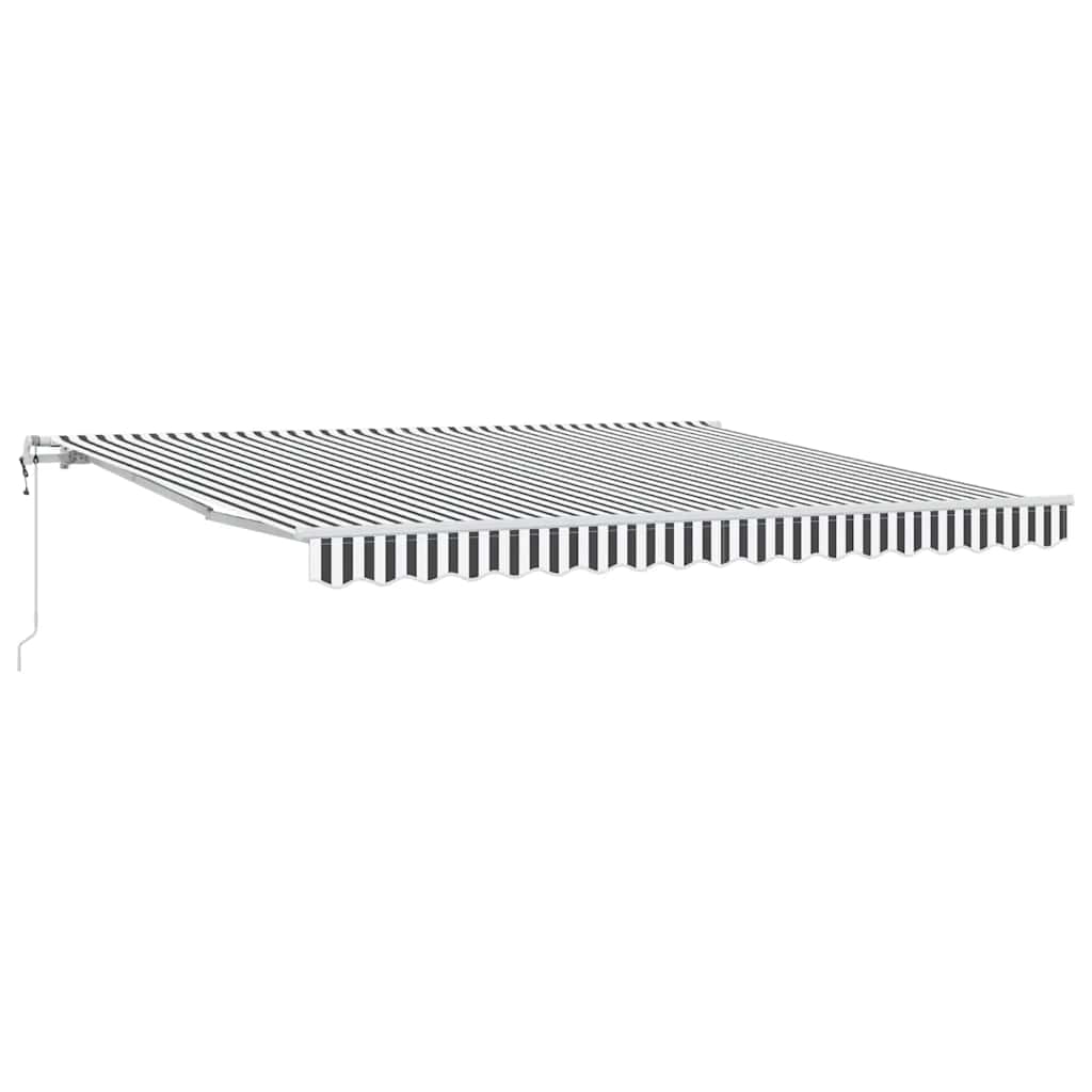 Luifel automatisch uittrekbaar 400x300 cm antraciet en wit is nu te koop bij PeponiXL, paradijselijk wonen!