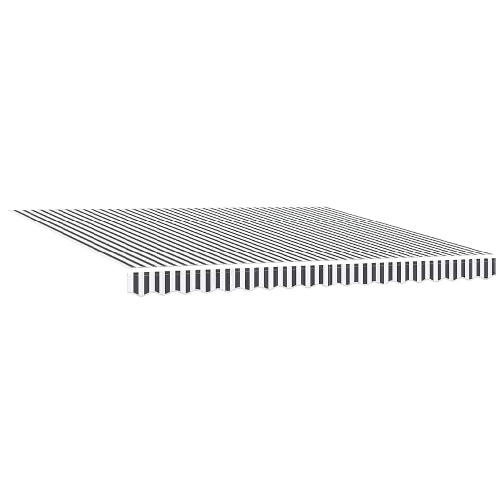 Luifel uittrekbaar 4x3 m stof en aluminium antraciet en wit is nu te koop bij PeponiXL, paradijselijk wonen!