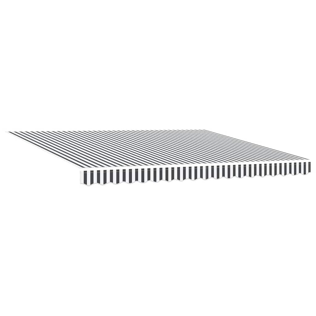 Luifel uittrekbaar 4x3 m stof en aluminium antraciet en wit is nu te koop bij PeponiXL, paradijselijk wonen!