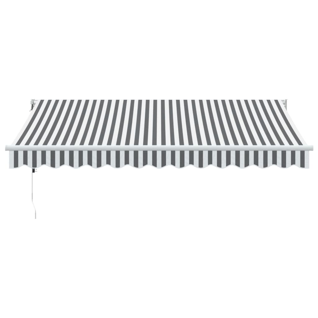 Luifel uittrekbaar 3,5x2,5 m stof en aluminium antraciet en wit is nu te koop bij PeponiXL, paradijselijk wonen!