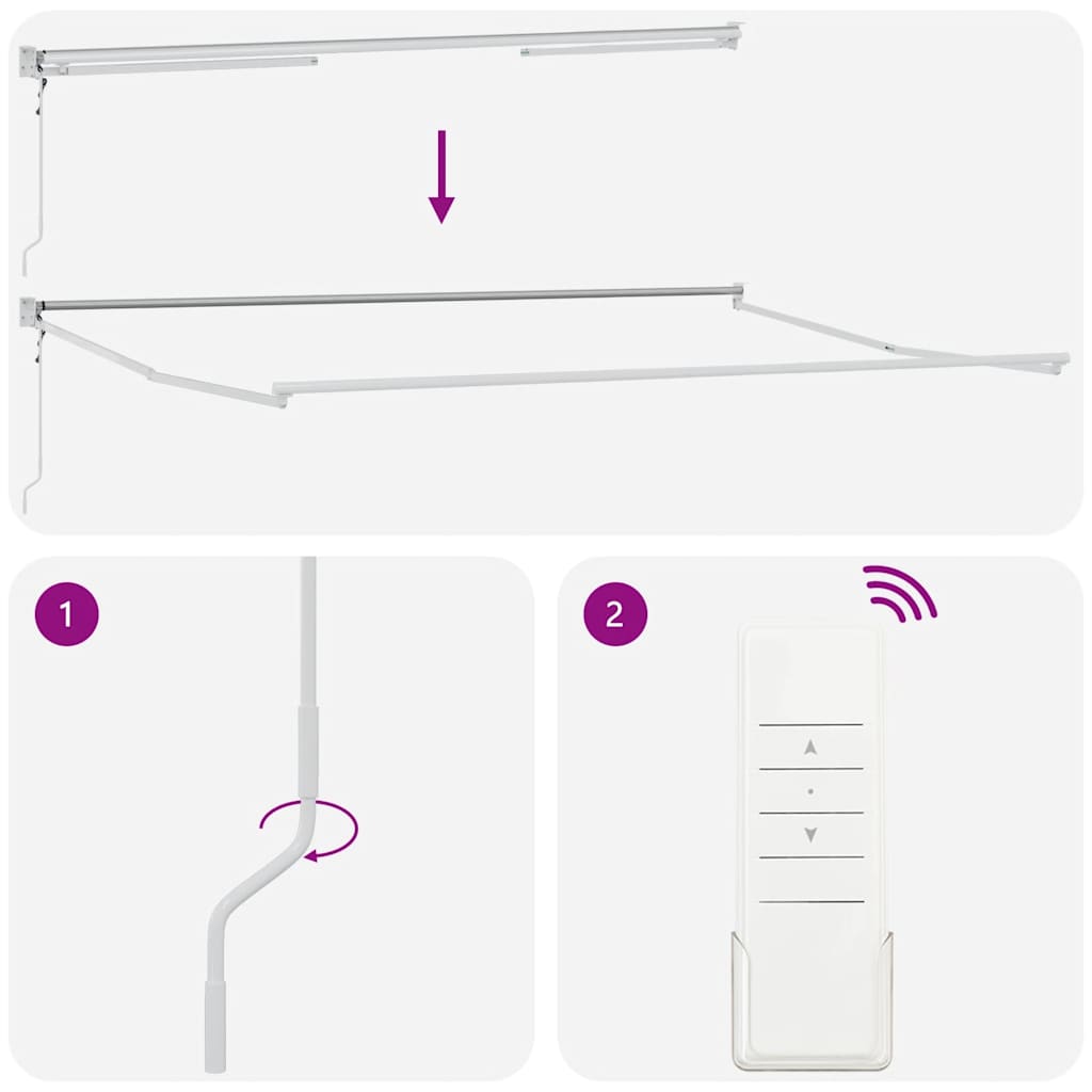 Luifel uittrekbaar 5x3 m stof en aluminium antraciet en wit is nu te koop bij PeponiXL, paradijselijk wonen!