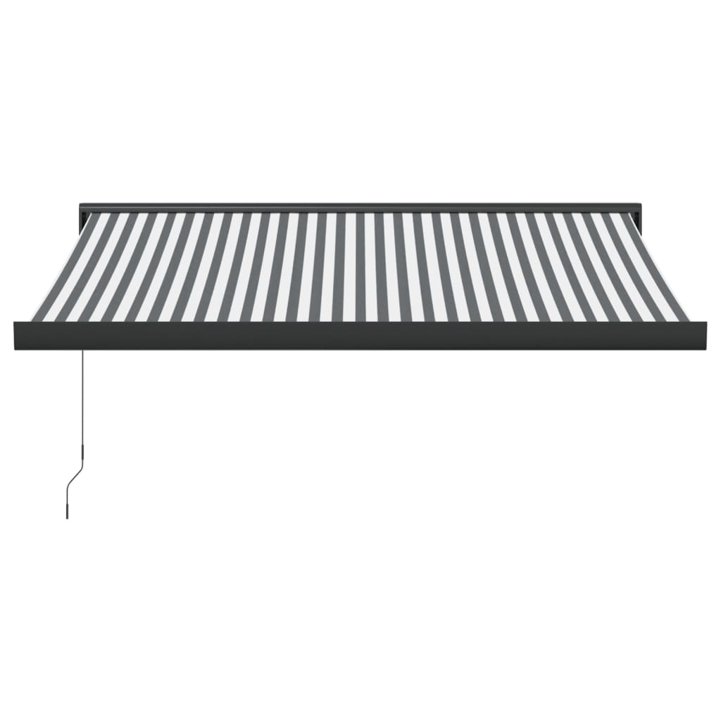 Luifel uittrekbaar 3,5x2,5 m stof en aluminium antraciet en wit is nu te koop bij PeponiXL, paradijselijk wonen!