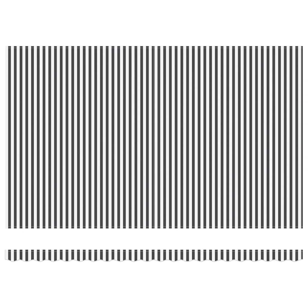 Luifel uittrekbaar 5x3 m stof en aluminium antraciet en wit is nu te koop bij PeponiXL, paradijselijk wonen!