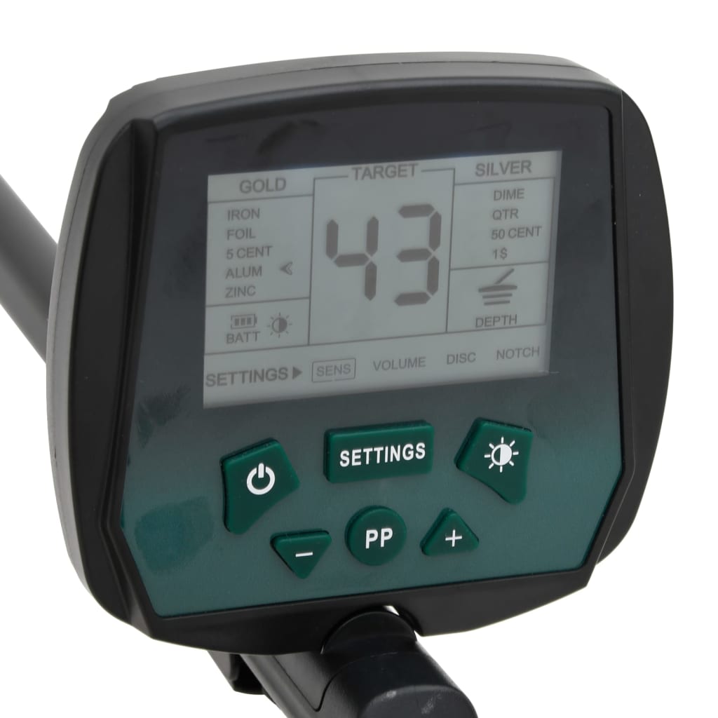 Metaaldetector met LCD-scherm 24 cm zoekdiepte is nu te koop bij PeponiXL, paradijselijk wonen!