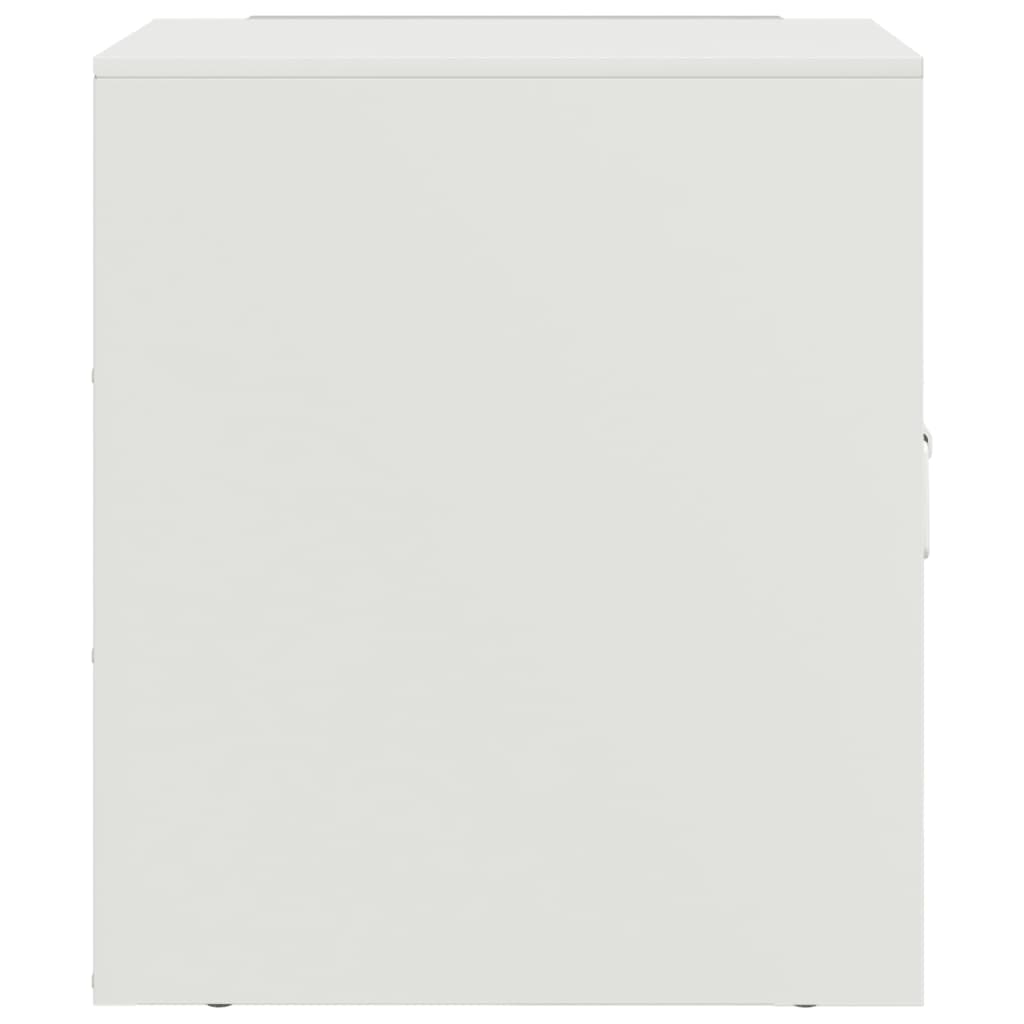 Nachtkastjes 2 st 34,5x39x44 cm staal wit is nu te koop bij PeponiXL, paradijselijk wonen!