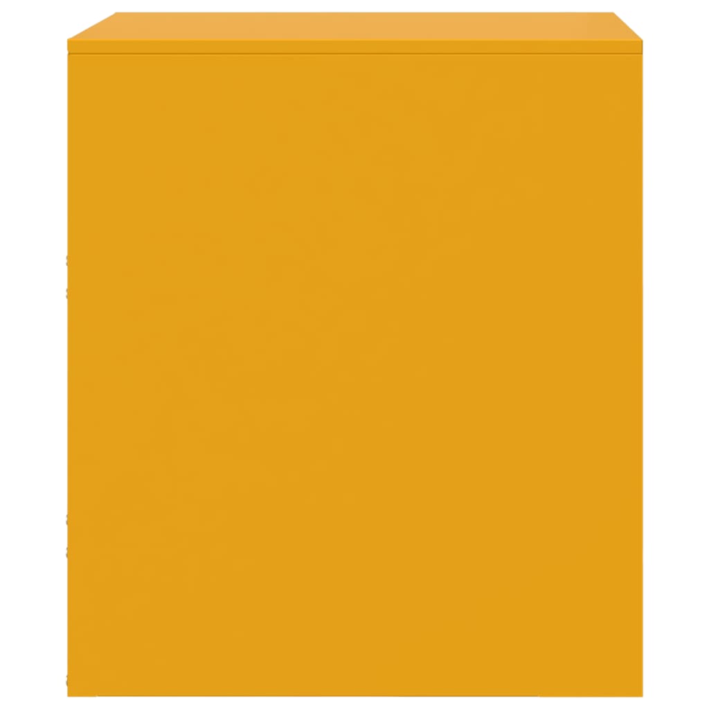 Nachtkastjes 2 st 34,5x39x44 cm staal geel is nu te koop bij PeponiXL, paradijselijk wonen!