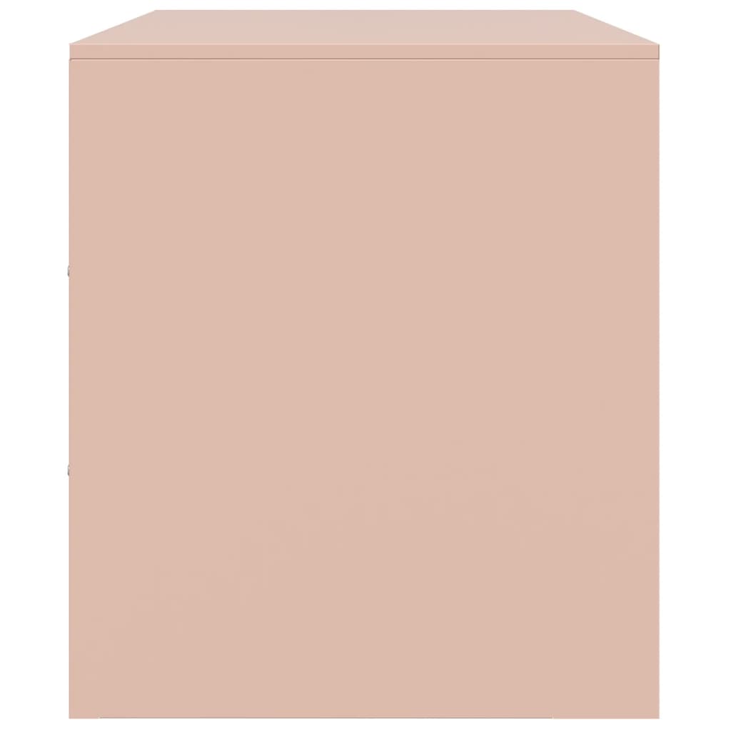 Tv-meubel 67x39x44 cm staal roze is nu te koop bij PeponiXL, paradijselijk wonen!