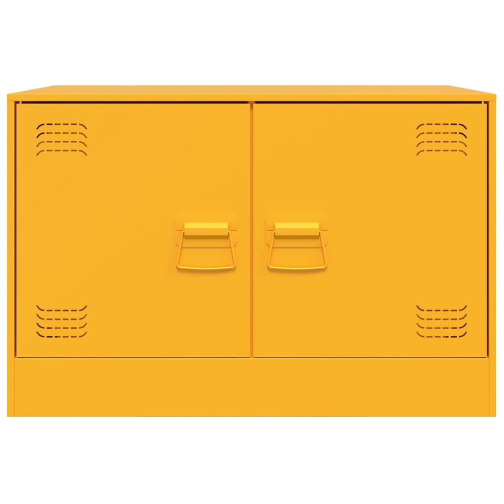 Tv-meubel 67x39x44 cm staal mosterdgeel is nu te koop bij PeponiXL, paradijselijk wonen!