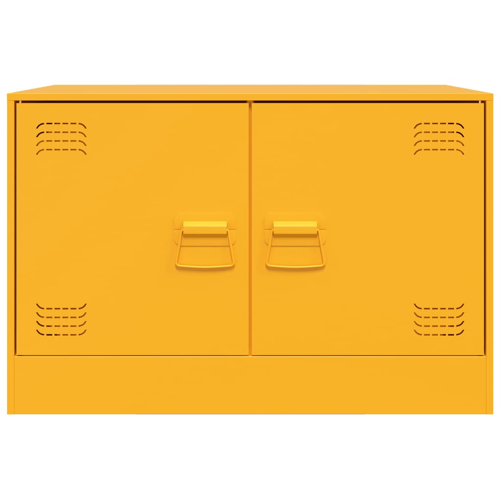 Tv-meubelen 2 st 67x39x44 cm staal mosterdgeel is nu te koop bij PeponiXL, paradijselijk wonen!