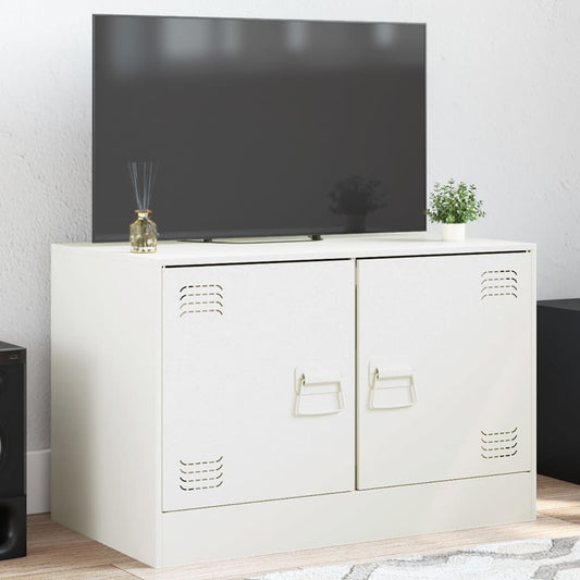 Tv-meubel 67x39x44 cm staal wit is nu te koop bij PeponiXL, paradijselijk wonen!