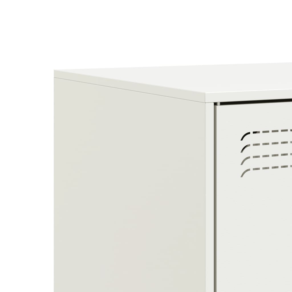 Tv-meubelen 2 st 67x39x44 cm staal wit is nu te koop bij PeponiXL, paradijselijk wonen!