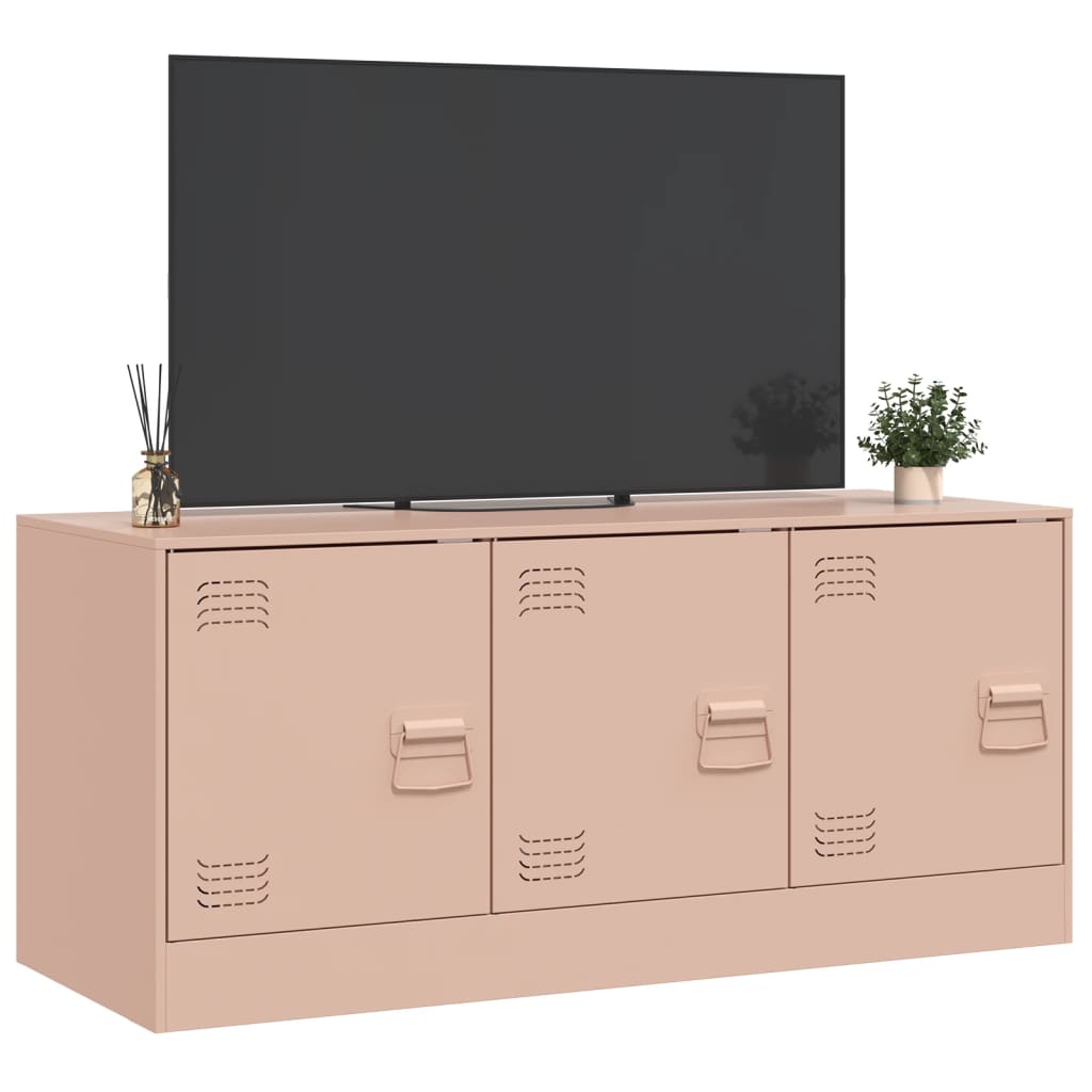 Tv-meubel 99x39x44 cm staal roze is nu te koop bij PeponiXL, paradijselijk wonen!