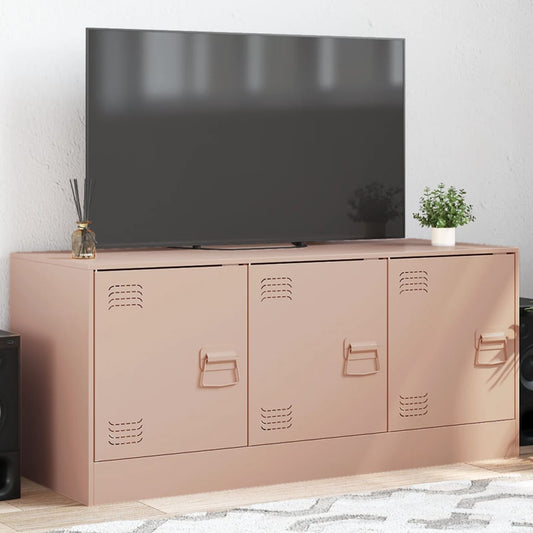 Tv-meubel 99x39x44 cm staal roze is nu te koop bij PeponiXL, paradijselijk wonen!