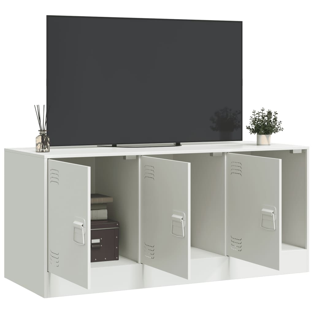 Tv-meubel 99x39x44 cm staal wit is nu te koop bij PeponiXL, paradijselijk wonen!