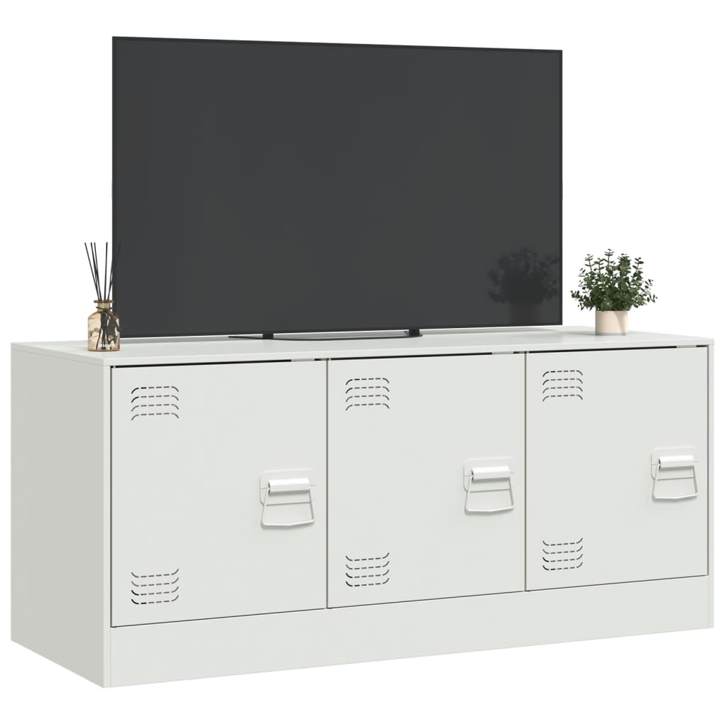 Tv-meubel 99x39x44 cm staal wit is nu te koop bij PeponiXL, paradijselijk wonen!