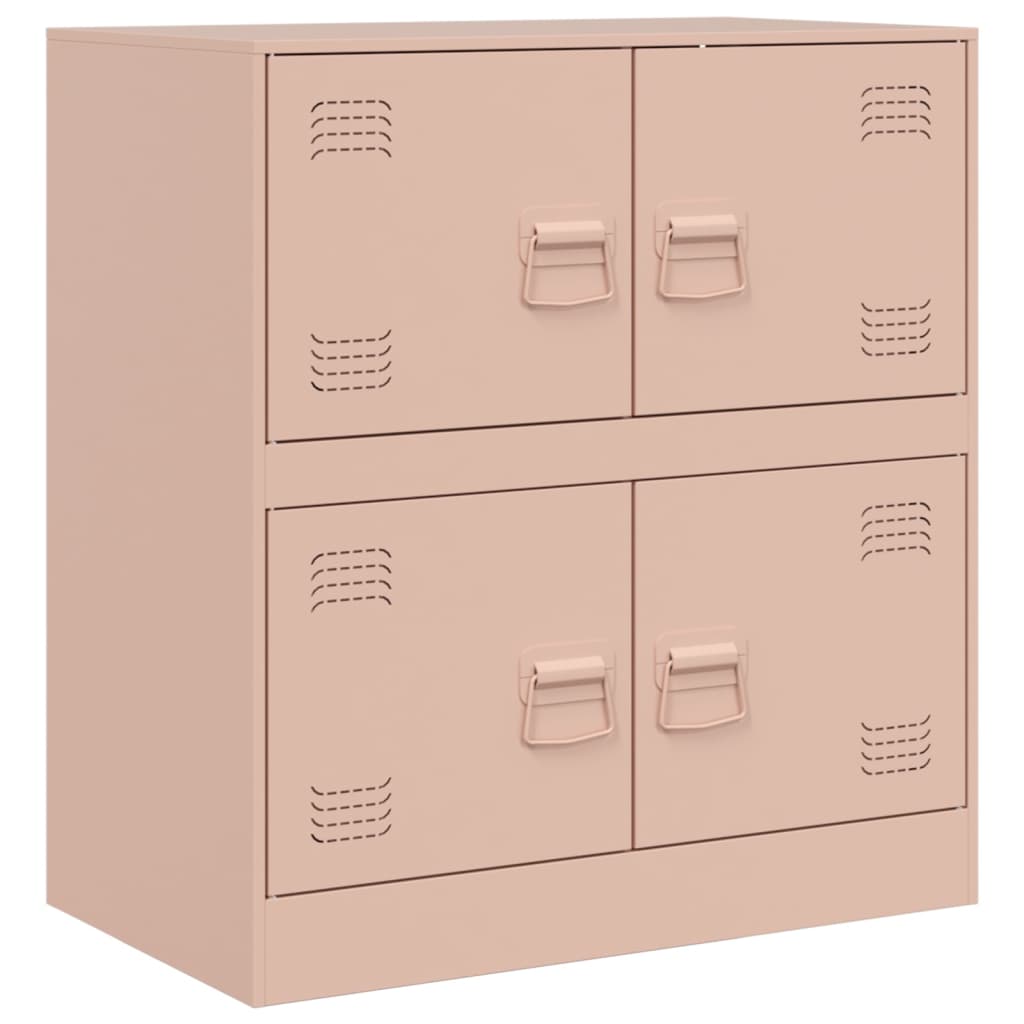 Dressoir 67x39x73 cm staal roze is nu te koop bij PeponiXL, paradijselijk wonen!