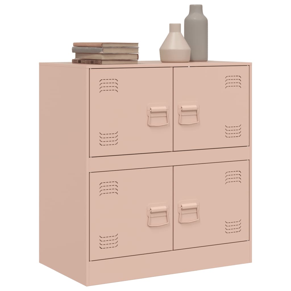 Dressoir 67x39x73 cm staal roze is nu te koop bij PeponiXL, paradijselijk wonen!