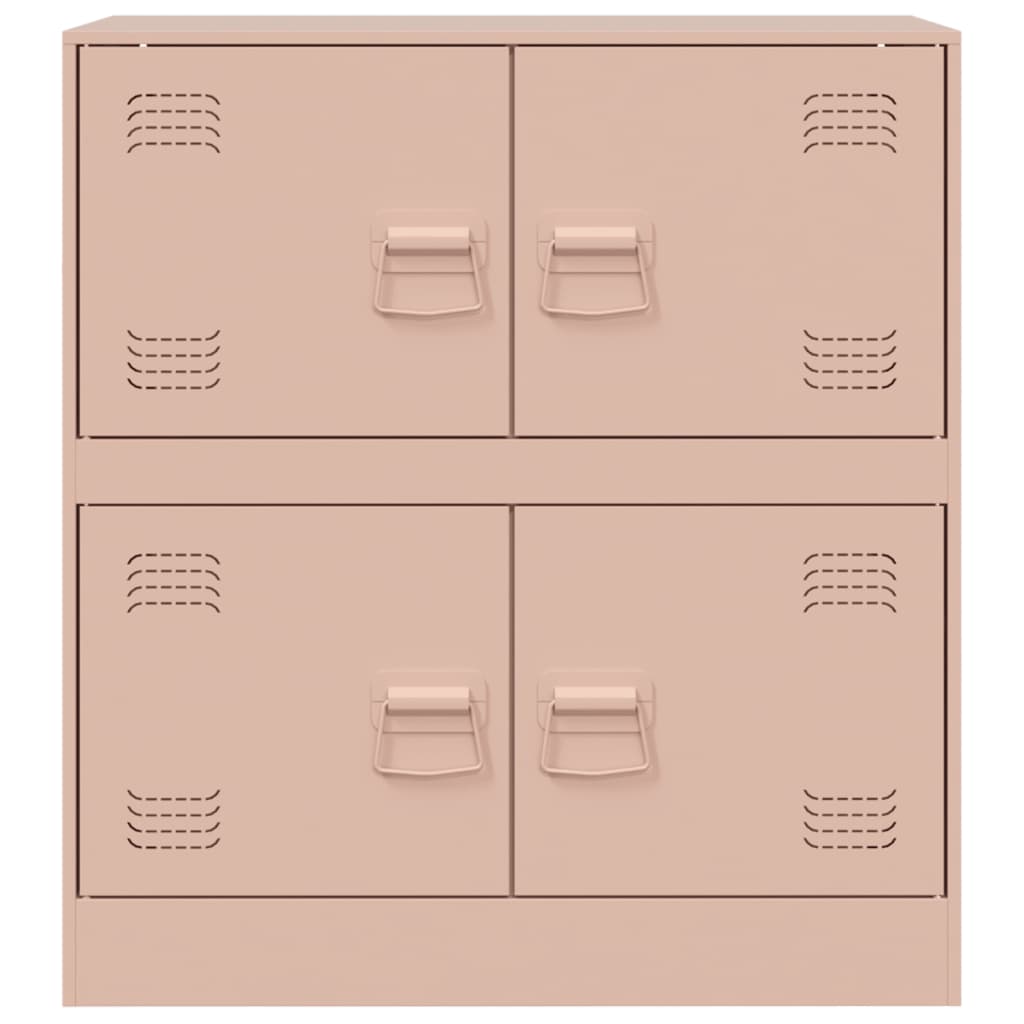 Dressoir 67x39x73 cm staal roze is nu te koop bij PeponiXL, paradijselijk wonen!