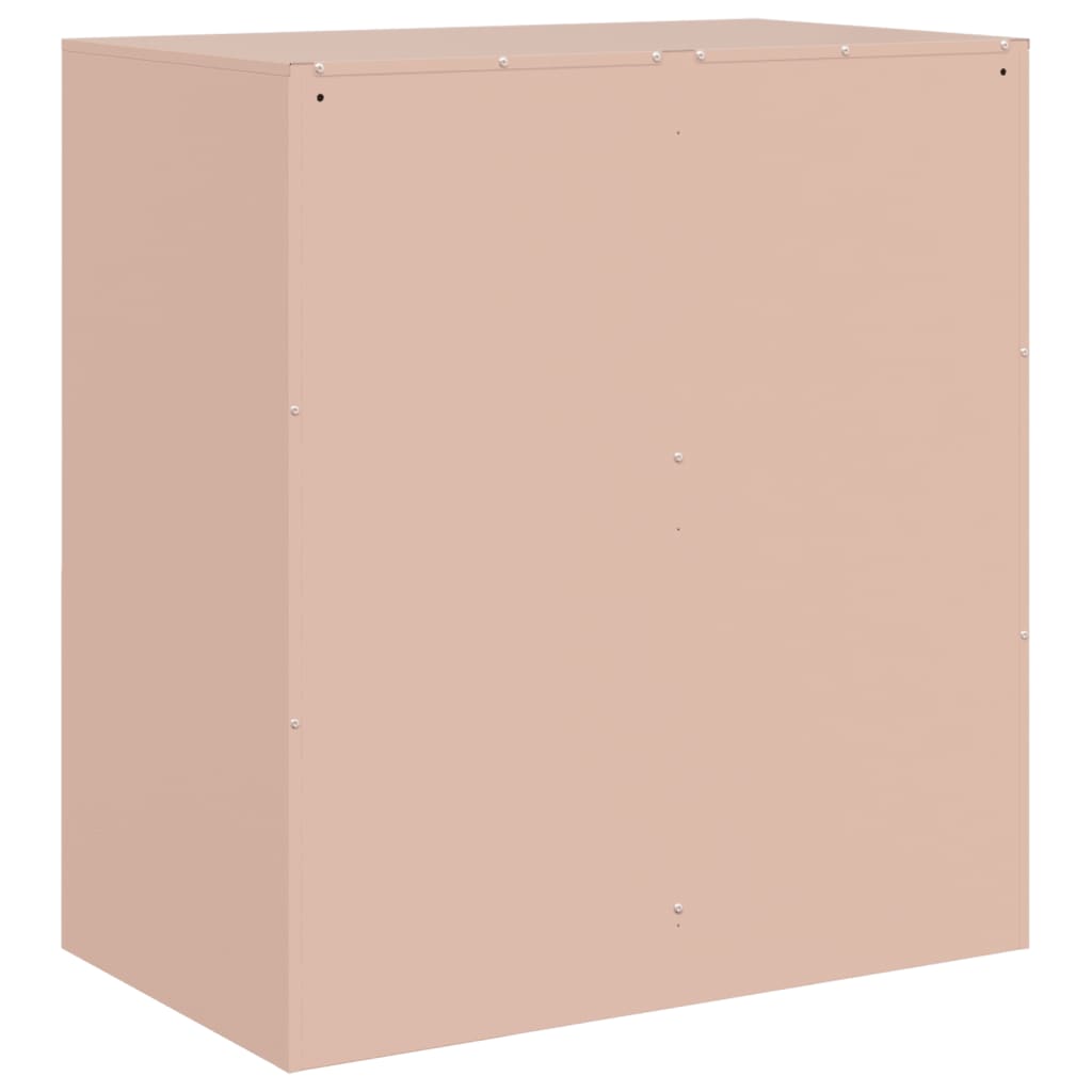 Dressoir 67x39x73 cm staal roze is nu te koop bij PeponiXL, paradijselijk wonen!